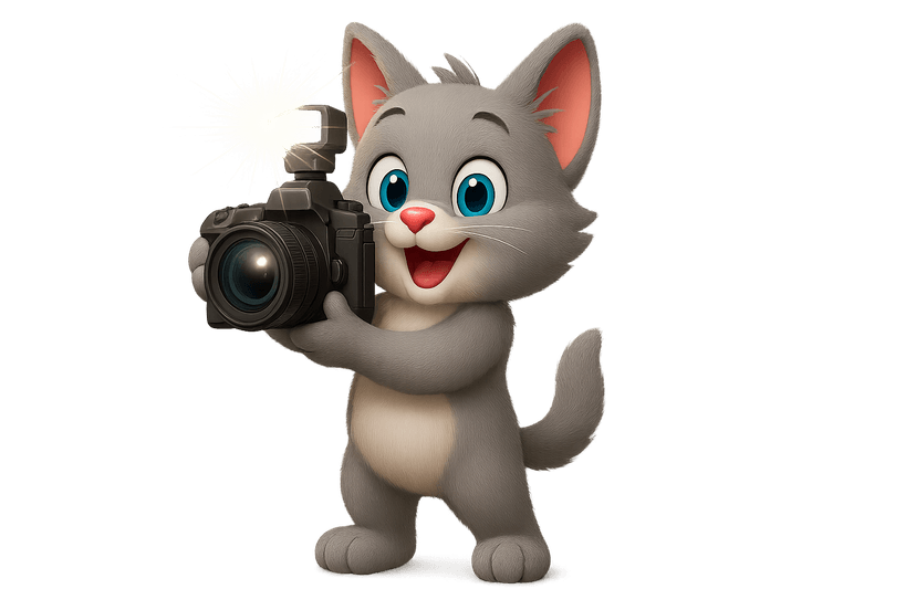 Content Craving mascot taking a picture